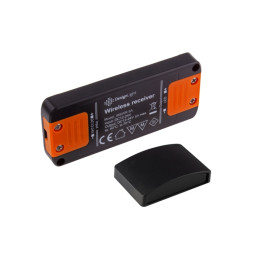 LED valdiklis su bevieliu, įkraunamu IR jutikliu 12-24Vdc, 8A, pritemdymo funkcija, juodas, Design Light