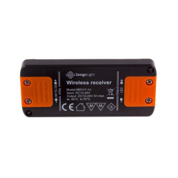 LED valdiklis su bevieliu, įkraunamu IR jutikliu 12-24Vdc, 8A, pritemdymo funkcija, juodas, Design Light