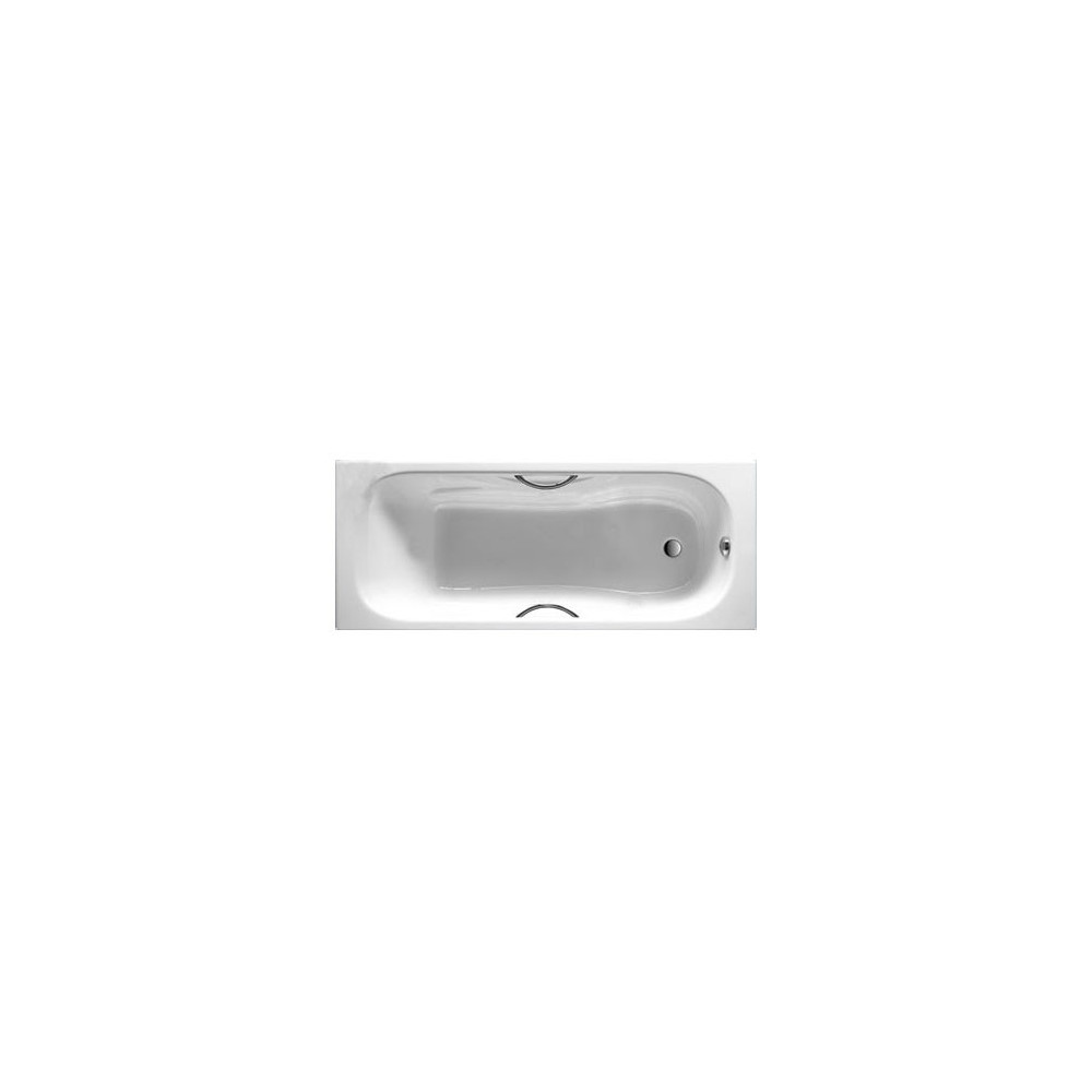 MALIBU ketaus vonia 170x75 cm su ranktūriais (7.5268.0.301.0) antislip balta