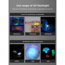 Žibintuvėlis S11-H, ultravioletinė šviesa UV 365NM, Įkraunamas USB, Superfire