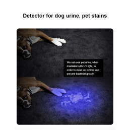 Žibintuvėlis S11-H, ultravioletinė šviesa UV 365NM, Įkraunamas USB, Superfire