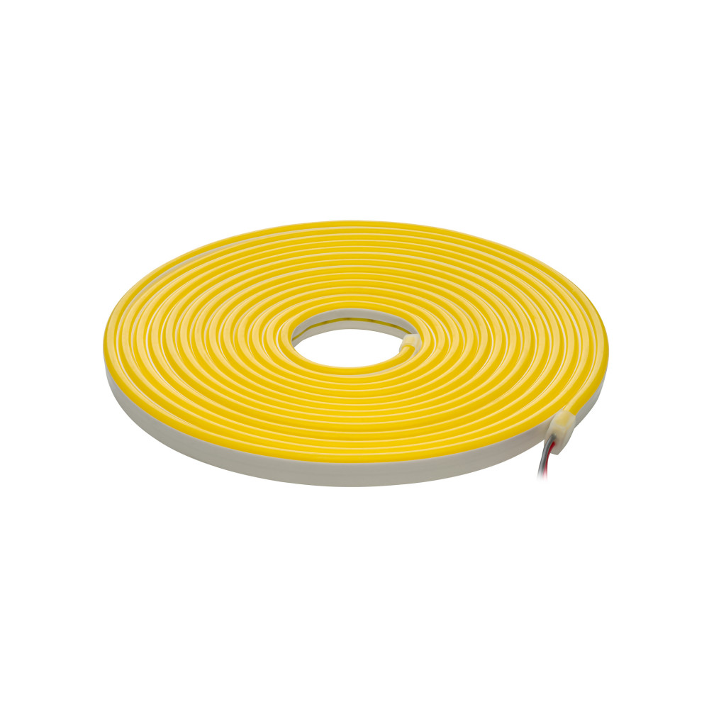 LED juosta NEON FLEX 12Vdc, 7.2W/ m, karpoma 1cm, Citrinos geltona, 6x12mm, 5m ritė, IP67