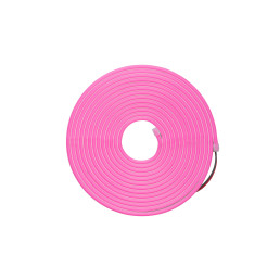 LED juosta NEON FLEX 12Vdc, 7.2W/ m, karpoma 1cm, Rožinė, 6x12mm, 5m ritė, IP67