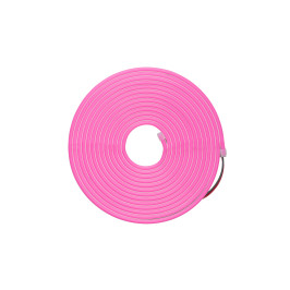 LED juosta NEON FLEX 12Vdc, 7.2W/ m, karpoma 1cm, Rožinė, 6x12mm, 5m ritė, IP67