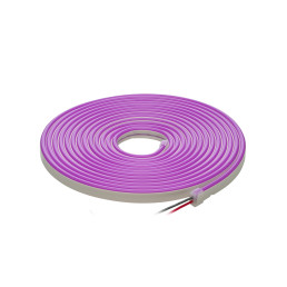LED juosta NEON FLEX 12Vdc, 7.2W/ m, karpoma 1cm, Violetinė, 6x12mm, 5m ritė, IP67
