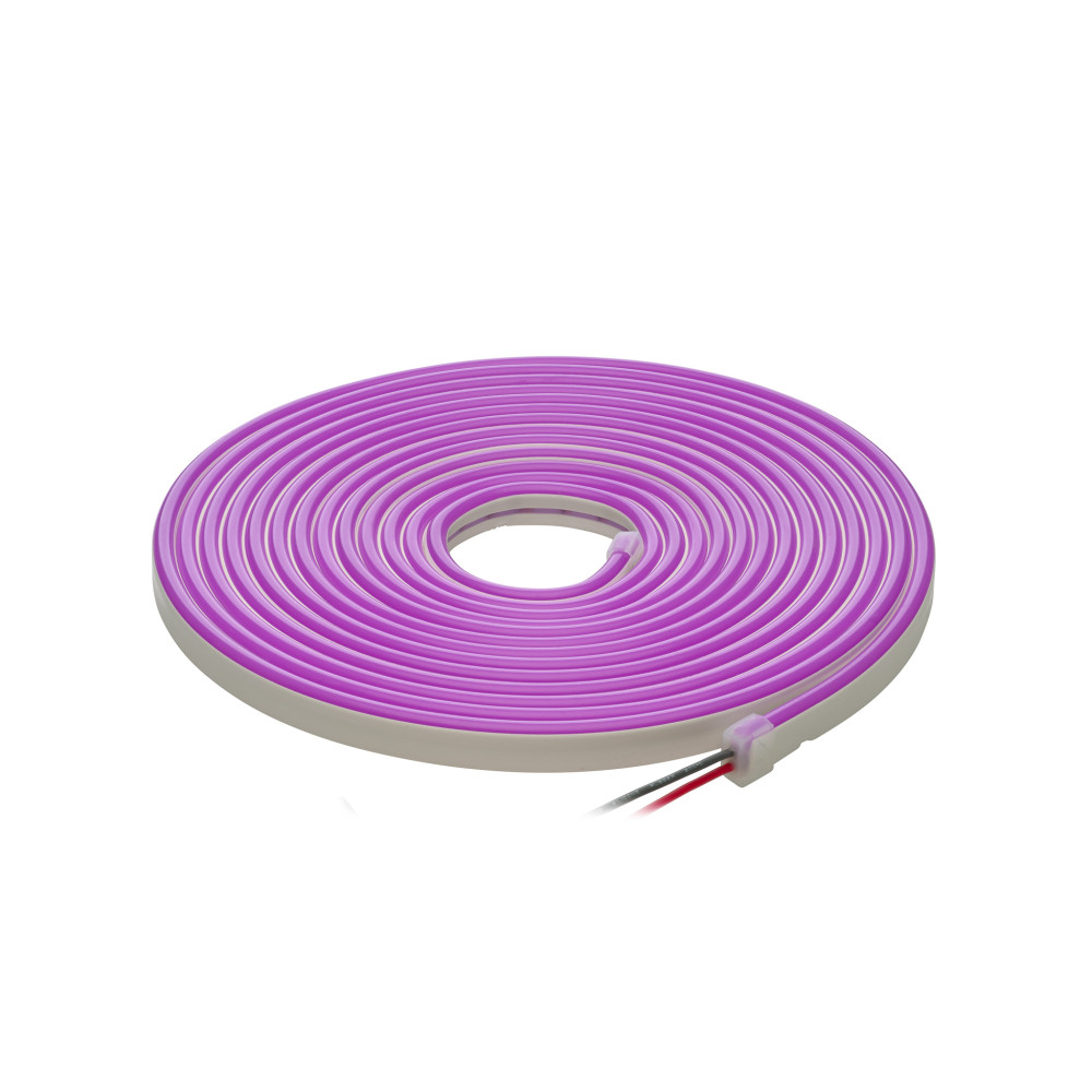 LED juosta NEON FLEX 12Vdc, 7.2W/ m, karpoma 1cm, Violetinė, 6x12mm, 5m ritė, IP67