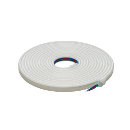LED juosta NEON FLEX 12Vdc, 9.6W/ m, RGB, 6x12mm, 5m ritė, IP67