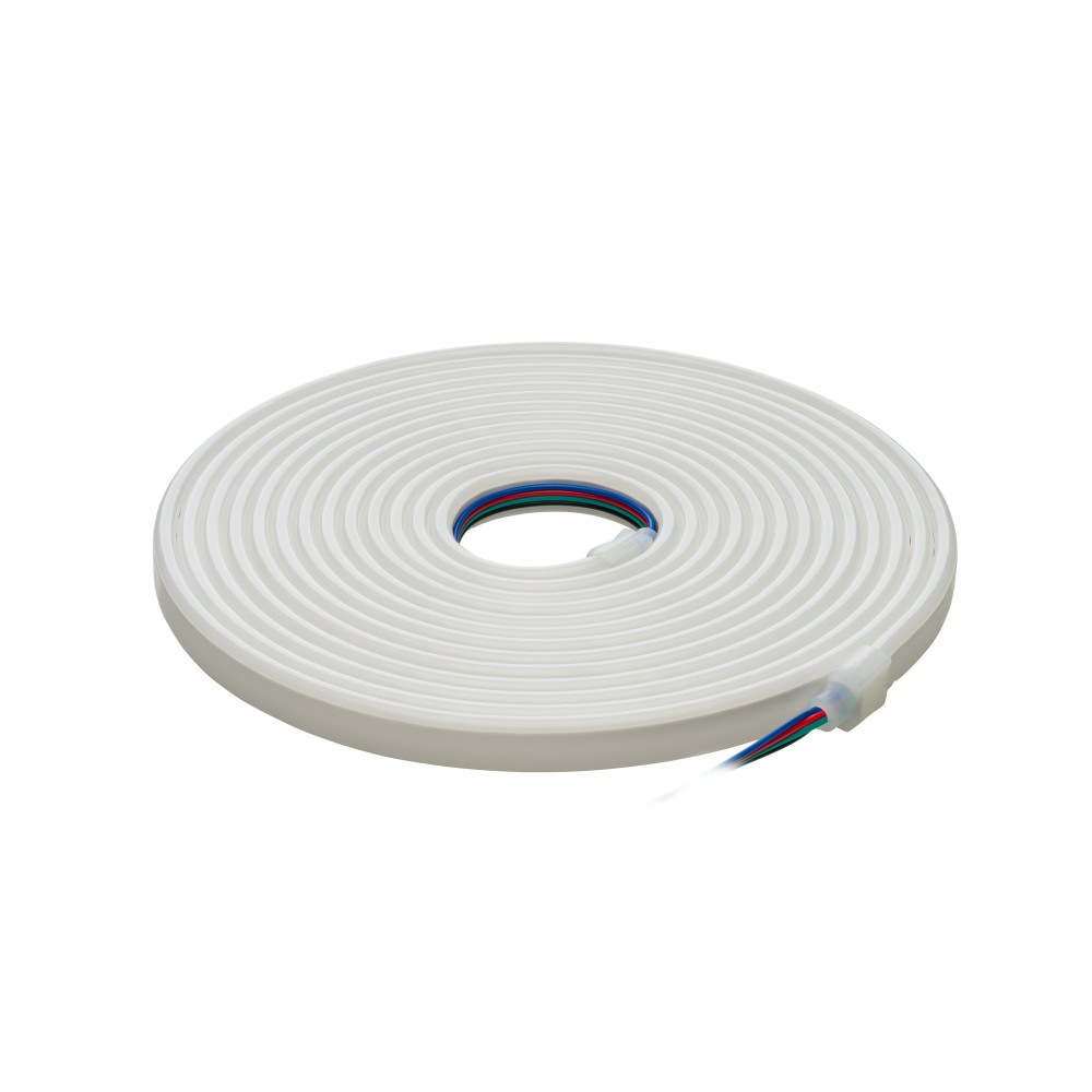 LED juosta NEON FLEX 12Vdc, 9.6W/ m, RGB, 6x12mm, 5m ritė, IP67