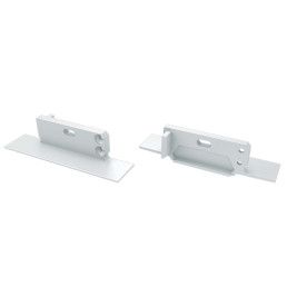 Aklė profiliui LUMINES ZATI, dešinė pusė, aliuminė balta, su skyle, LUMINES