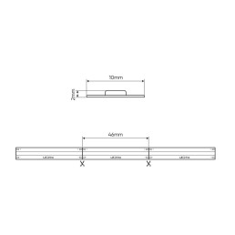 LED juosta 24Vdc, 14W/ m, COB 528LED/ m, 1400lm, šaltai balta 6500K, IP66, 180°, LED LINE