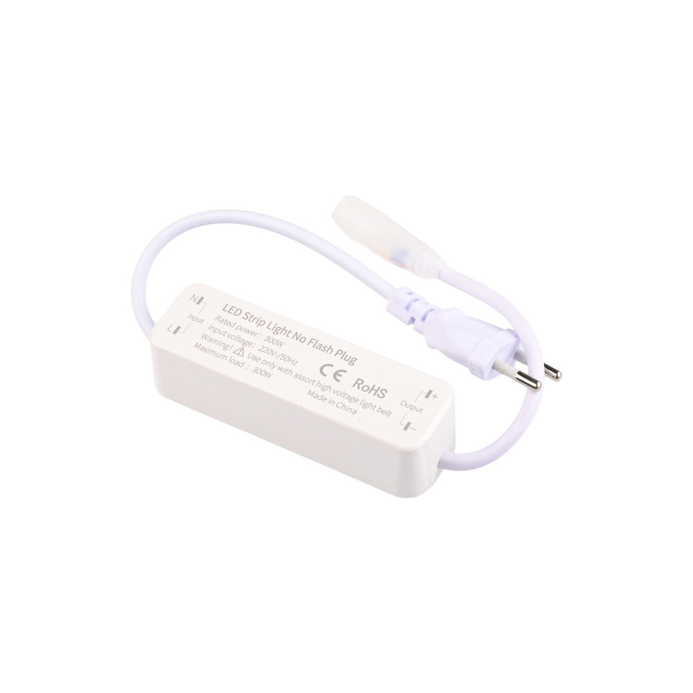 Maitinimo jungtis "flicker-free" 220Vac COB LED juostoms, 300W