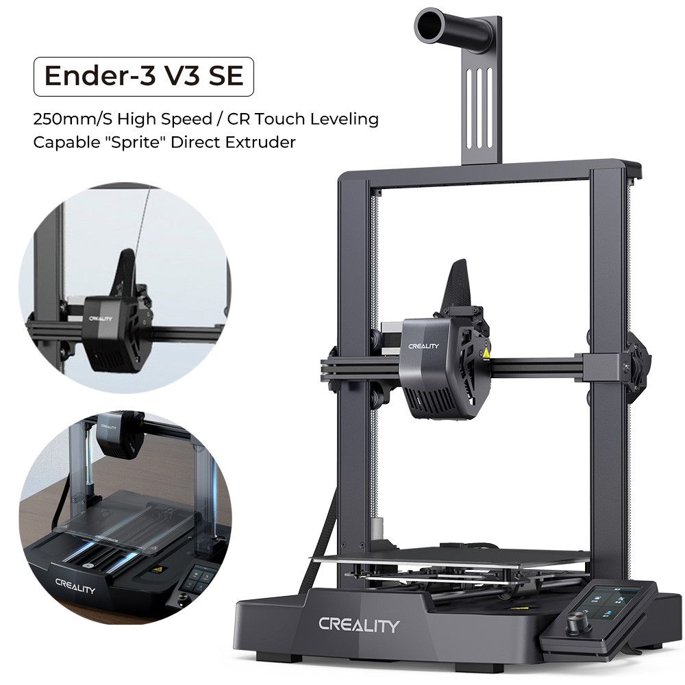 3D spausdintuvas CREALITY Ender-3V3 SE 220x220x250mm nozzle 260℃, padas ≤100℃
