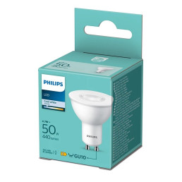 Lemputė LED GU10 230V 4.7W (50W) 440lm, 36°, neutraliai balta 4000K, PHILIPS