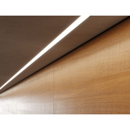 Profilis aliuminis anoduotas LED juostoms įleidžiamas, priglaistomas, HIRO, 2m