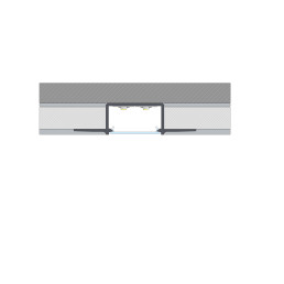 Profilis aliuminis anoduotas LED juostoms įleidžiamas, priglaistomas, HIRO, 3m