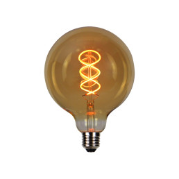 LED lemputė E27 G125 230V 4W 210lm, gintarinė balta 1800K, RETRO VINTAGE GOLD, pritemdoma, LED line PRIME