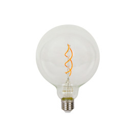 LED lemputė E27 G125 230V 4W 230lm, gintarinė balta 1800K, RETRO VINTAGE, pritemdoma, LED line PRIME