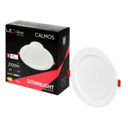 LED šviestuvas CALMOS 18W 4000K 2100lm hermetinis IP44, 190mm skersmens