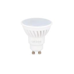 Lemputė LED GU10 230V 7W 1000lm, 142lm/ W, 120° šiltai balta 2700K, keramikinė