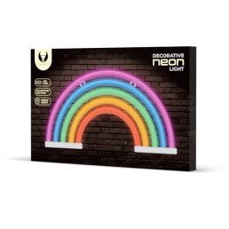 LED NEON dekoracija VAIVORYKŠTĖ, spalvota, 5V USB/ 3xAA
