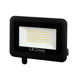 Lauko šviestuvas LED 50W neutraliai balta 230Vac, 5000lm, IP65, juodas, PHOTON, LED LINE