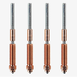 3D spausdintuvo purkštukų komplektas "Unicorn" 2x0.4mm 1x0.6mm 1x0.8mm skirti K1C / ENDER-3V3 / K1MAX su atnaujintu kait...