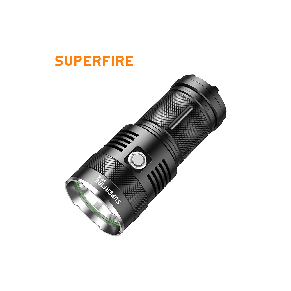 Žibintuvėlis M6-S, 3000lm, 36W, įkraunamas USB C, 4x 18650 10400mAh, IP44