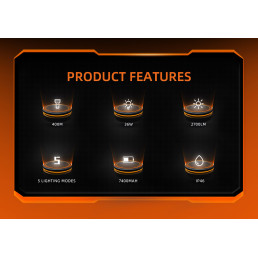 Žibintuvėlis L3, 2700lm, fokusuojamas, su įkraunamom baterijom 2x 26650 ir krovikliu, 