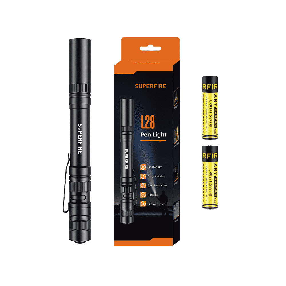 Žibintuvėlis MINI L28, 121lm, 5W, 2x AAA, 5 funkcijos, IP44