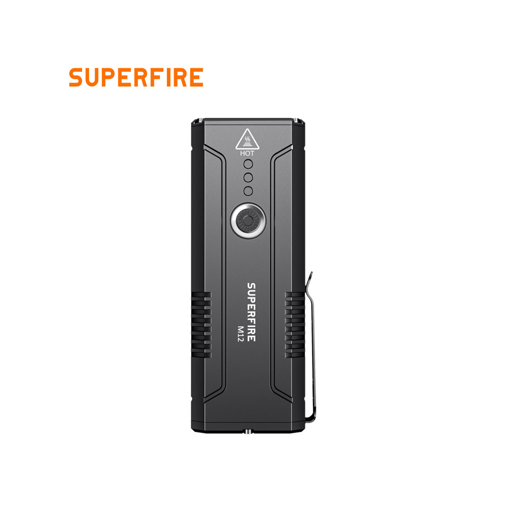 Žibintuvėlis M12, 8000lm, 112W, įkraunamas USB C, 4x 18650 8000mAh, IP44