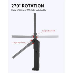 Žibintuvėlis G15, darbinis, su magnetais, CREE XPE + COB, 300lm + 700lm, įkraunamas Micro USB, IP42