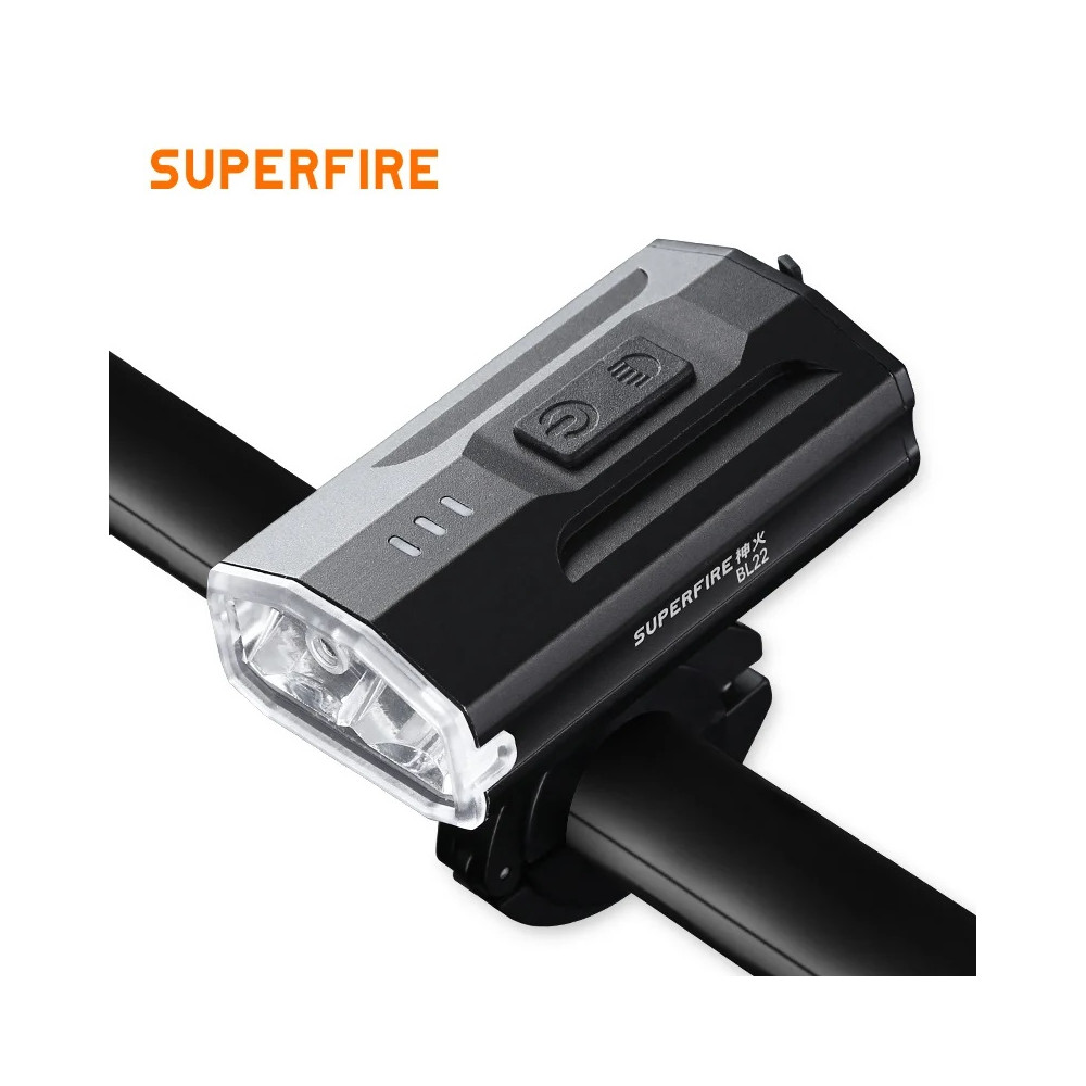 Dviračio žibintuvėlis BL22, 450lm, 3W, įkraunamas USB, 1800mAh, IP54