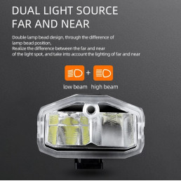 Dviračio žibintuvėlis BL22, 450lm, 3W, įkraunamas USB, 1800mAh, IP54