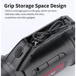 Žibintuvėlis su rankena M9-X, 9W 440lm, 3000mAh, iki 390m