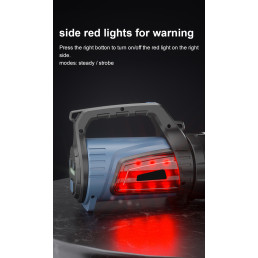 Žibintuvėlis su rankena M16, 5W 400lm, 3900mAh, iki 340m, su POWERBANK