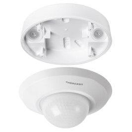 Judesio ir būvio jutiklis PIR, 230Vac, 1000W, 20m, įleidžiamas / paviršinis, baltas