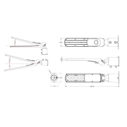 Gatvės šviestuvas LED 230V 30W 3 000lm, 140° x 70° 4000K, juodas, FLAMINGO, IP65, IK08