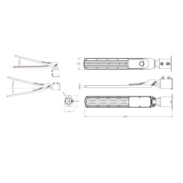 Gatvės šviestuvas LED 230V 100W 10 000lm, 140° x 70° 4000K, juodas, FLAMINGO, IP65, IK08