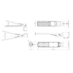 Gatvės šviestuvas LED 230V 30W 3 000lm, 140° x 70° 4000K, pilkas, FLAMINGO, IP65, IK08