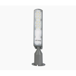 Gatvės šviestuvas LED 230V 30W 3 000lm, 140° x 70° 4000K, pilkas, FLAMINGO, IP65, IK08