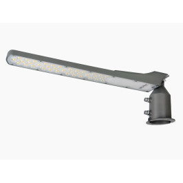 Gatvės šviestuvas LED 230V 100W 10 000lm, 140° x 70° 4000K, pilkas, FLAMINGO, IP65, IK08
