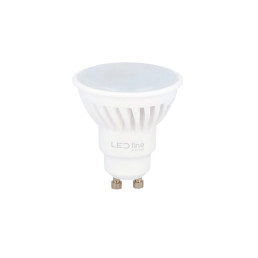 Lemputė LED GU10 230V 5W 700lm, 142lm/ W, 120° šiltai balta 2700K, keramikinė