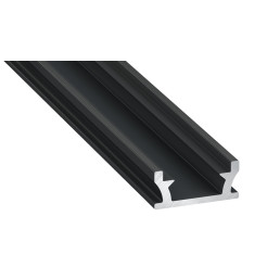 LED profilis TERRA, skirtas montuoti į grindis, juodas, lakuotas, 2.02m