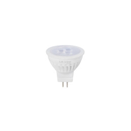 LED lemputė MR11 10-14V AC/ DC 3W, 330lm, neutraliai balta 4000K, keramikinė, 38°