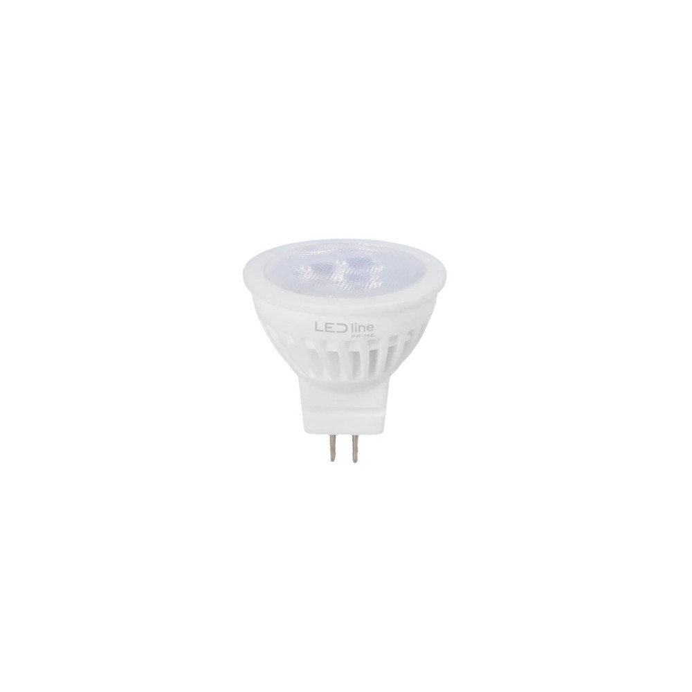 LED lemputė MR11 10-14V AC/ DC 3W, 330lm, neutraliai balta 4000K, keramikinė, 38°