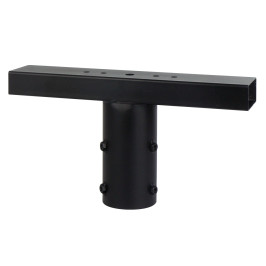 Surenkamo apšvietimo stulpo antgalis skirtas lauko prožektoriams, juodas