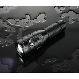 Nardymo žibintuvėlis, 10W CREE XML2, 770lm, IPX8, su 18650 įkraunama baterija ir krovikliu