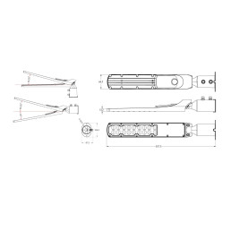 Gatvės šviestuvas su foto rėle LED 230V 50W 5 000lm, 140° x 70° 4000K, pilkas, FLAMINGO, IP65, IK08