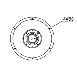 Parko šviestuvas NOLINA, 230Vac, 60W, 9000lm, juodas