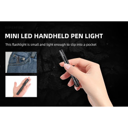 Žibintuvėlis X18-U, ultravioletinės šviesos UV 395nm, 2W, IP44, 1x AAA